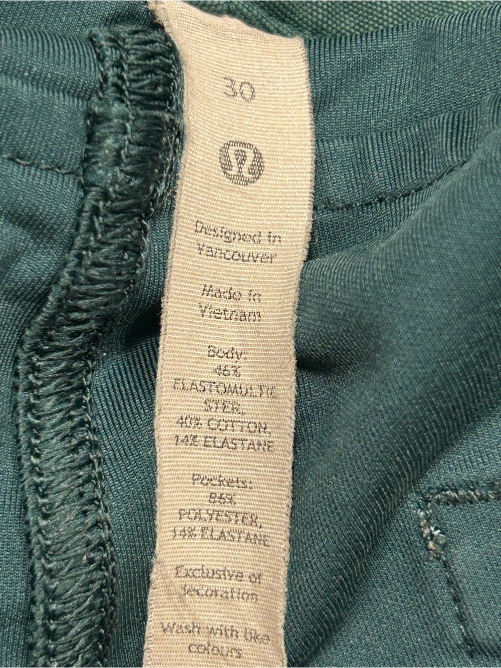 Lululemon City Sleek 5 Pocket Wide Leg High Rise Pants Green Jasper Teal - Picture 3 of 7